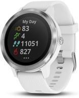 ⌚ garmin vivoactive 3 gps умный часы с функцией бесконтактной оплаты, встроенные спортивные приложения - белый/серебристый логотип