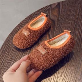 img 1 attached to 👶 Warm and Comfy Toddler Memory Slippers: Lightweight Winter Shoes for Boys