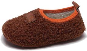 img 4 attached to 👶 Warm and Comfy Toddler Memory Slippers: Lightweight Winter Shoes for Boys