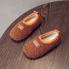 img 2 attached to 👶 Warm and Comfy Toddler Memory Slippers: Lightweight Winter Shoes for Boys