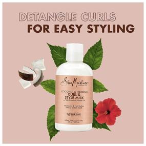 img 2 attached to 💁 SheaMoisture Coconut and Hibiscus Curl and Style Milk: Superior Curl Definition for Thick, Curly Hair - 8 Oz