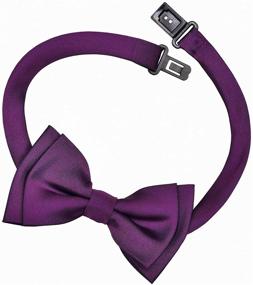 img 1 attached to 🎀 Retreez Solid Matte Color Pre-tied Woven Microfiber Bow Tie for Boys