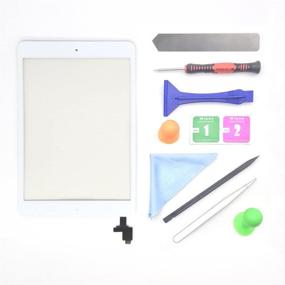 img 4 attached to 📱 White iPad Mini 1 or 2 Touch Screen Digitizer Assembly with IC Chip & Home Button Replacement + Tool Kit