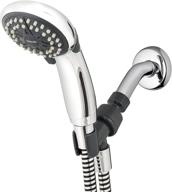 🚿 waterpik vbe-453 eco low flow hand held shower head, 1.6 gpm, chrome/red logo