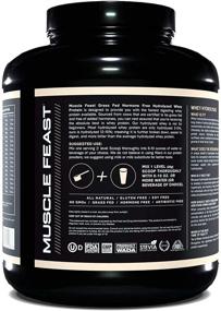 img 2 attached to Muscle Feast Grass Fed Hydrolyzed Whey Protein Powder: Pure & Natural 5lb Vanilla - 23g Protein, 114 Calories, Gluten Free