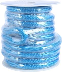 img 3 attached to 🚤 Amarine Made Double Braided Nylon Dock Lines: 9500 lbs Breaking Strength, L:50 ft. D:3/4 inch, Eyelet:12 inch - Marine Mooring Rope for Boat Dock, Working Load Limit: 1900 lbs (Blue)