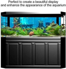 img 3 attached to Undersea City Ruins Aquarium Poster: Vibrant PVC Coral Background for Fish Tank Wall Decor