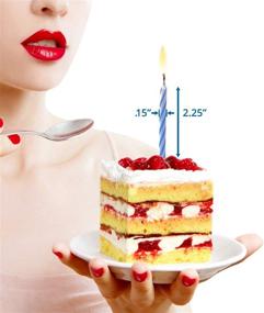 img 1 attached to 🎂 40-пакет Магических пере-зажигаемых свечей на день рождения - Забавный набор для трюков на торте и декораций, зажигалка-трюк на день рождения, вечеринку, Рождество, торжество - многоцветный, 40 штук.