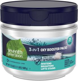 img 4 attached to 🌿 Seventh Generation Laundry Stain Remover Packs: Powerful Oxy Booster | 17.6 oz | Pack of 6