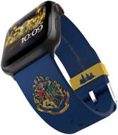 🧙 officially licensed harry potter hogwarts smartwatch band for apple watch - compatible with 38mm, 40mm, 42mm, and 44mm (apple watch not included) logo