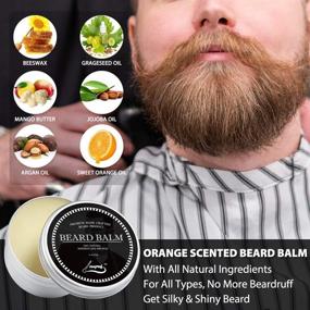 img 2 attached to 🧔 Complete Beard Growth Kit: Genkent Derma Roller with Biotin Serum, Brushes for Patchy Facial Hair Growth in Men