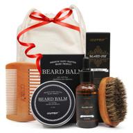 🧔 complete beard growth kit: genkent derma roller with biotin serum, brushes for patchy facial hair growth in men logo