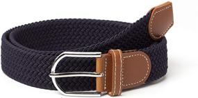 img 3 attached to Vecca Mecca Elastic Braided Multicolored Men's Accessories in Belts