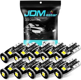 img 4 attached to 💡 JDM ASTAR 10pcs Super Bright 194 168 175 2825 T10 PX Chipsets White LED Bulbs: Ultimate Illumination Upgrade