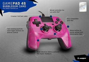 img 3 attached to Snakebyte Gamepad S: Wired PS4 Controller with 3M Cable, Bubblegum Camo - PlayStation 4 - Review & Buying Guide