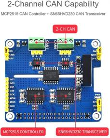 img 1 attached to Защита Waveshare CAN HAT SN65HVD230