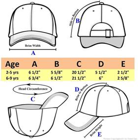 img 1 attached to 🧢 Soft Cotton Lightweight Adjustable Baseball Cap Hat for Kids 2-9 Years (Boy & Girl)