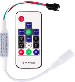 img 4 attached to 🎨 Enhance Lighting Ambiance with RGBZONE DC 5-24V Mini 14 Key RF Remote Controller for WS2811 WS2812B Dream Color LED Strip Light