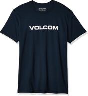 black volcom crisp short sleeve shirt logo