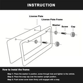 img 1 attached to Роскошные наружные аксессуары Carfond из нержавеющей стали, ручной работы".