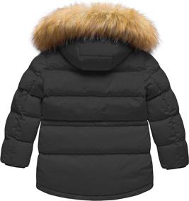 img 3 attached to Boys' Puffer Jackets & 🧥 Coats - Winter Windproof, Padded, and Removable