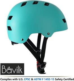 img 3 attached to 🛴 CPSC Certified Bavilk Skateboard Bike Helmets: Multi Sports Gear for Kids, Youth, and Adults - Adjustable Sizes for Scooter, Inline, Roller Skating