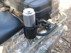 img 1 attached to 🍺 RAM Mounts Level Cup 16 oz Drink Holder with Handlebar U-Bolt Base RAM-B-132RU and Medium Arm for Motorcycle, ATV/UTV, and Bike