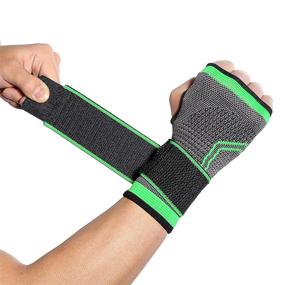 img 3 attached to Compression Weightlifting Tendonitis Arthritis Support by HiRui - Occupational Health & Safety Products