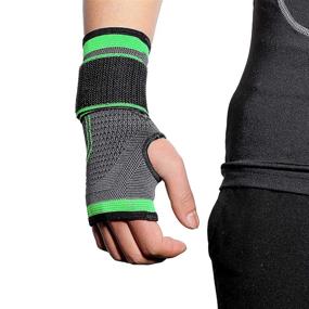 img 1 attached to Compression Weightlifting Tendonitis Arthritis Support by HiRui - Occupational Health & Safety Products