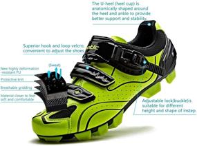 img 1 attached to Santic Mountain Cycling Buckle Compatible Men's Shoes: Your Ultimate Athletic Footwear