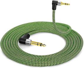 img 4 attached to 🎸 6.35mm to 3.5mm Stereo Audio Cable - 6ft, Male to Male TRS - Ideal for Guitar, iPod, Laptop, Home Theater, Speakers & Amplifiers