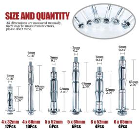 img 3 attached to 🔩 Hilitchi 6 Sizes Anchors Assortment: The Ultimate Drywall Solution!