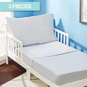 img 1 attached to EVERYDAY KIDS 4-Piece Toddler Sheet 🛏️ Set: Affordable Home Store Bedding for Kids