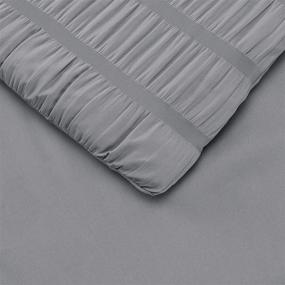 img 1 attached to 🛏️ Premium Dark Grey Twin/Twin XL Seersucker Comforter Set by Amazon Basics - Soft, Easy-Wash Microfiber for Better Sleep