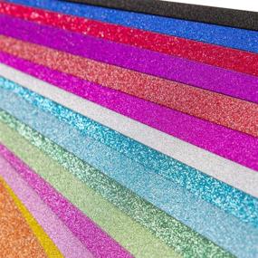 img 2 attached to 🎉 Sparkling Glitter Cardstock Paper: 30 A4 Sheets for DIY Party Decor - 15 Vibrant Colors - 250GSM Craft Paper