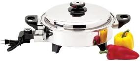 img 1 attached to High-Precision 3-1/2-Quart Surgical Stainless-Steel Oil Core Skillet: Unrivalled Cooking Performance