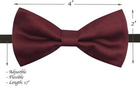 img 3 attached to 👶 Toddlers Adjustable Metallic Bowtie - Boy's Accessories in Bow Ties