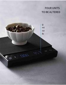 img 1 attached to ☕ HERO Digital Coffee Scale with Timer | Barista Pour-Over Drip & Hand Brewed Coffee Maker | V60 & Espresso | Accurate 0.1g & 0.1s Measurement (Black)