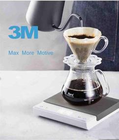 img 2 attached to ☕ HERO Digital Coffee Scale with Timer | Barista Pour-Over Drip & Hand Brewed Coffee Maker | V60 & Espresso | Accurate 0.1g & 0.1s Measurement (Black)