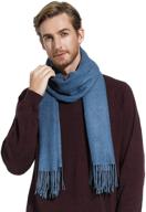 🧣 ultra-soft, thick cashmere winter scarf: large, long plain shawl for women and men - keeps you warm and stylish logo