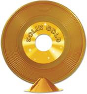 plastic record centerpiece party accessory logo