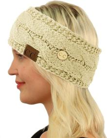 img 2 attached to ❄️ Winter CC Confetti: Deluxe Fleece-Lined Headband Headwrap Hat Cap for Ultimate Warmth and Style