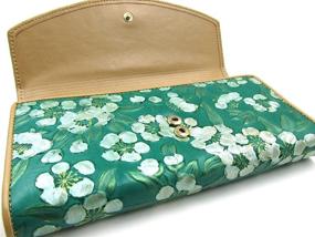 img 2 attached to Genuine Leather Women's Handbags & Wallets by ArtsEye: Blossom Embossed Collection