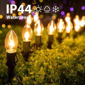 img 3 attached to 🎄 C9 Christmas Pathway String Lights 25.7 Feet, UL Listed, Warm White, Waterproof for Outdoor Walkways and Driveways