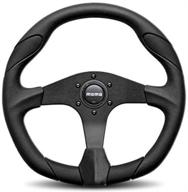 🔘 momo quark black 350 mm urethane steering wheel - qrk35bk0b logo