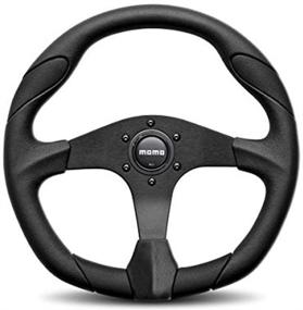 img 1 attached to 🔘 MOMO Quark Black 350 mm Urethane Steering Wheel - QRK35BK0B