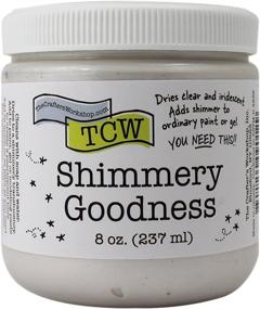 img 1 attached to Рассмотреть потрясающие переливы цвета! "The Crafter's Workshop TCW9012 Shimmery Goodness 8oz 🎨 Краска - пакет из 1 (Белый)