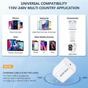 img 1 attached to ⚡ Power Up Your iPhone 12 and More: 20W PD 3.0 Fast Charger by iPhone 12 Charger, USB C Charger Block