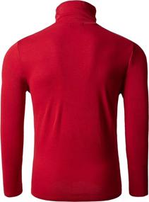 img 2 attached to 👕 Trendy TAPULCO Men's Turtleneck Knitted Pullover: Long Sleeve, Slim Fit, Soft & Comfy Casual T-Shirts