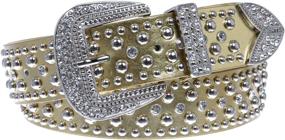 img 2 attached to 👑 Stylish Western Rhinestone Studded Leather Women's Accessories in Vibrant Colors